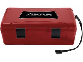 XiKar Reisehumidor PVC rot für 10 Cigarren