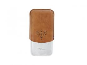 S.T. Dupont Etui 3 Cigarren Derby Marron