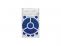 S.T. Dupont Feuerzeug Linie 2 Golfstream Palladium blau